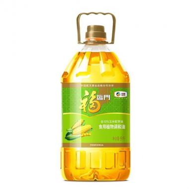 福臨門 食用油 玉米清香食用植物調(diào)和油5L