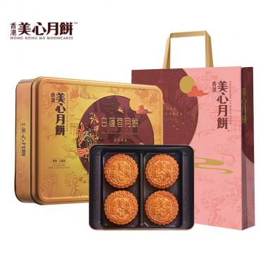 美心雙黃白蓮蓉月餅禮盒740g